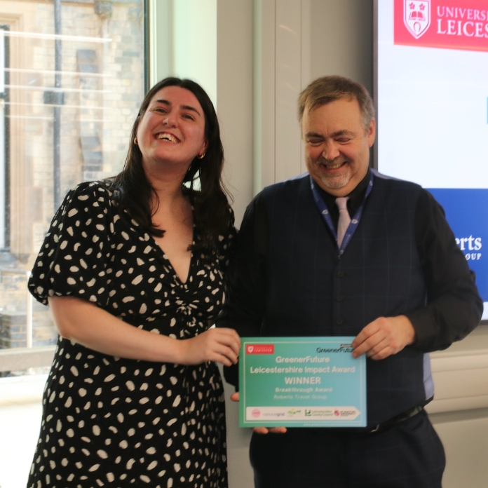 Roberts Travel Group Wins ‘Breakthrough Award’ at the GreenerFuture Leicestershire Showcase