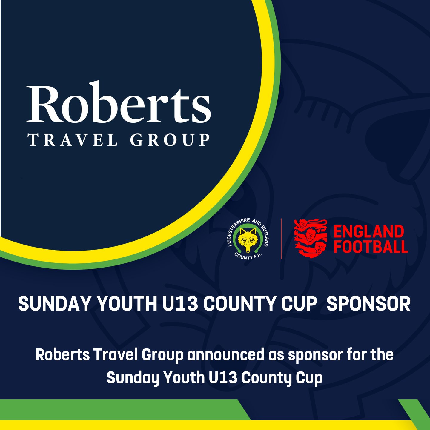 Sponsorship Announcement: LRCFA Sunday Youth U13 County Cup