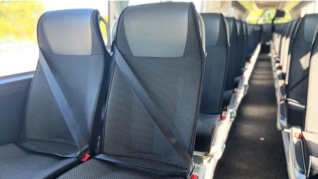 57 seater psvar compliant coach internal seat