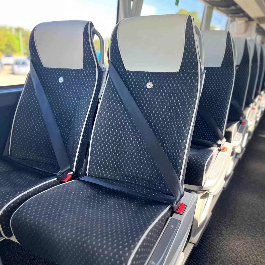 School Coach Hire with seatbelts for safety